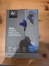 Image of KitSound Trail Sports Wireless In-ear Earphones - Black/Blue