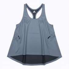 Image of Adidas Womens Tank Top Vest Small Grey Primeblue Parley Aeroready Running Gym
