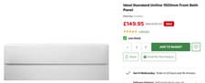 Image of Ideal Standard Uniline 1500mm Front Bath Panel - E418001