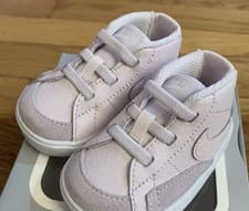 Image of New Nike Blazer Mid Crib Baby Light Violet DA5536-500 Toddler Size 3c W/ Box