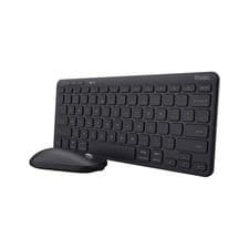 Image of Trust Lyra Multi-Device Wireless Keyboard and Mouse Set Black (TRLYRA00)