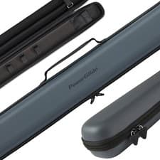 Image of Powerglide Svartur METALLIC GREY 2 Piece Snooker / Pool Cue Case - Free P&P