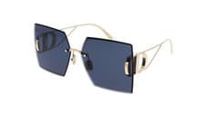 Image of CHRISTIAN DIOR Dior 30Montaigne S7U B0B0 Blue Gold Square Oversize Sunglasses