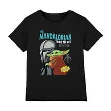 Image of The Mandalorian And Grogu Poster Kids T-Shirt 7-13 Years, Black