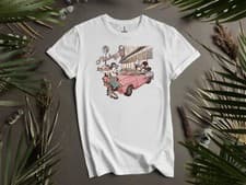 Image of Disney Mickey And Minnie Vintage Cafe 50s Hoodie Tshirt Men Women Unisex AD466
