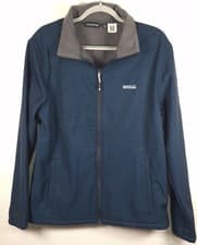 Image of Regatta Mens Cera V Softshell Jacket - Navy Marl - UK Size L - New Without Tags