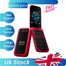 Image of GENUINE Nokia 2660 Flip 4G Unlocked Dual Sim 4G version BIG BUTTONS All Colours
