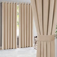 Image of Heavy Velvet Curtains Eyelet Ring Top Ready Made Fully Lined Pair Blackout Panel