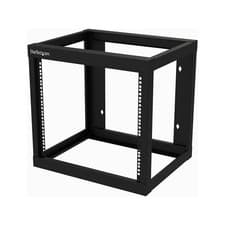 Image of StarTech 9U 19inch Wall Mount Network Rack 17inch Deep 2 Post Open Frame for ...