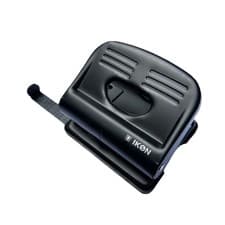 Image of Ikon 2 Hole Punch for Paper A4 Black Metal Finish 20 Sheet capacity PM20