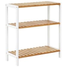 Image of SONGMICS Bamboo Storage Shelf 3 Tier Shelving Unit Multifunctional in the