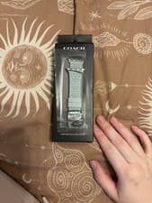 Image of Apple Watch Strap Coach for 38mm/40mm Silver, Compatible, 14700092