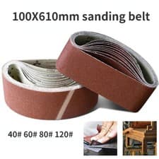 Image of SATC 100 X 610mm Sanding Belts DURABLE 4'' X 24'' Fits Makita Bosch Belt Grits