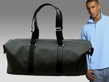 Image of LACOSTE HOLDALL BAG Weekender Vintage L40 Club Business Collection 5 Black NEW