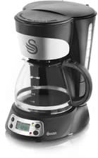 Image of Swan Programmable Coffee Maker 750ml, 6 Cup, Anti-Drip,LCD Timer,Keep Warm-Black