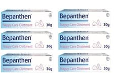 Image of 6 x Bepanthen Nappy Care Ointment 30g - Soothe, Protect Baby skin - Nappy Rash