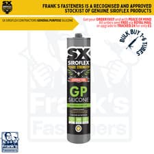 Image of SX Siroflex Contractors GENERAL PURPOSE SILICONE WHITE/CLEAR 📦BULK BUY 1-6 PACK