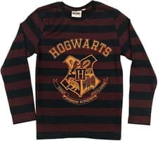 Image of Harry Potter Hogwarts House Crest Logo Long Sleeved Kids T-Shirts NEW