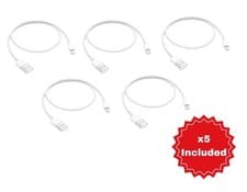 Image of NEW Genuine Apple ME291ZM/A 0.5m Lightning to USB Cable - White - Pack of 5