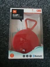 Image of JBL Clip 2 Portable Wireless Bluetooth Speaker - Red - Brand New And Sealed