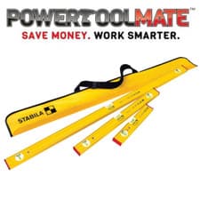 Image of Stabila Pro Set 80 AS 4 Piece Spirit Level Set - 30cm / 60cm / 120cm 19714