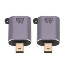 Image of 2PCS 8K Mini DisplayPort To DisplayPort 1.4 Adapter For OS X Laptop