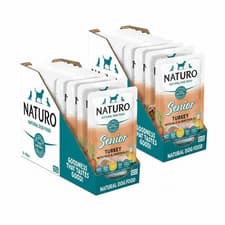 Image of NATURO Senior Dog Turkey & Rice Wet Food 8 x 150g Pouches