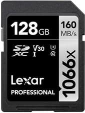 Image of Lexar Professional 128GB UHS-I 1066X 160MB/s SDXC Memory Card -UK