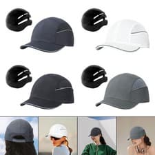 Image of Baseball Bump Hat Baseball Hat Impact Resistant for Men Women Long Brim Casual