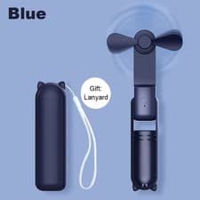 Image of Portable USB Rechargeable Mini Fan 2000mAh Handheld Foldable 3 Speed Travel
