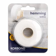 Image of Korbond Hemming Web 10m x 2cm White Iron On Hem Tape Fabric Repair