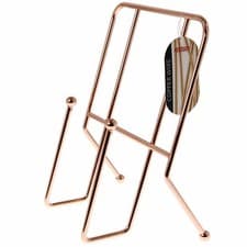 Image of Cook Book Holder Rack Chrome Copper Metal Wire Stand Baking Recipe Holder Rack