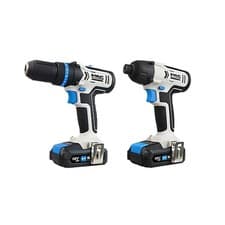 Image of Mac Allister 18V Li Ion Combi Drill Impact Driver 2x2Ah Cordless Kit Set DIY New