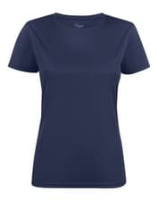 Image of Printer Run Active Interlock & Round Neck T-Shirt for Women's