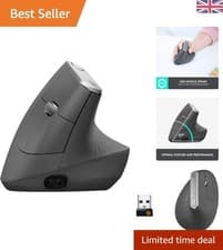 Image of Logitech MX Vertical Ergonomic Mouse - Multi-Device, 4000 DPI Precision Track