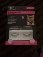 Image of Ardell Magnetic Gel Liner & Eyelash Kit #110 Black False Eyelashes- NIB
