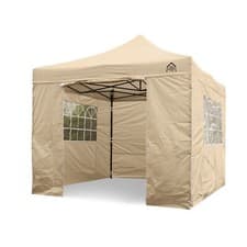 Image of All Seasons Gazebos 3mx3m Heavy Duty Waterproof Pop up Gazebo 4 Side Walls