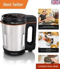 Image of Morphy Richards Stainless Steel 1L Soup Maker with Touchscreen & Detachable Cord
