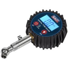 Image of Sealey Digital Tyre Pressure Gauge with Swivel Head & Quick Release