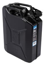 Image of Draper 20L Robust Steel Fuel Can For Transporting Flammable Liquids - Black
