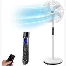 Image of 16 Inch Pedestal Fan with Oscillation 5 Blades with Low Noise 40W