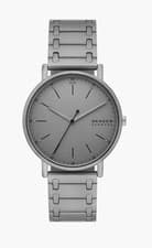 Image of Skagen Signatur Three-Hand Charcoal Stainless Steel Bracelet Watch SKW6913