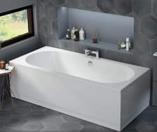 Image of Beaufort Biscay 1700 x 700mm Double Ended Straight Bath - 5mm Thickness