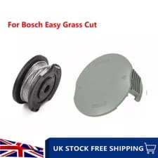 Image of Spool & Cover Cap For Bosch EasyGrassCut 23 26 Strimmer Grass Trimmer Parts