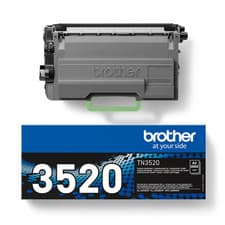 Image of Genuine Brother TN-3520 TN3520 Ultra High Yield Toner Cartridge 20,000 Pages OEM