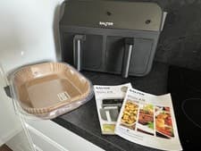 Image of Salter EK4750BLKNMOBF 7.4L Dual Air Pro - Dual Basket Air Fryer - Black