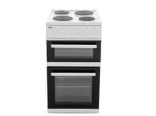 Image of Beko EDP503W 50cm Electric Double Oven Cooker with Grill, White