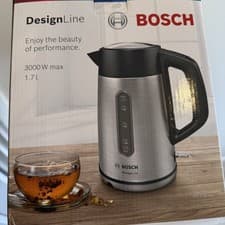Image of Bosch Designline TWK4P440GB Stainless Steel Cordless Kettle, 1.7 Litres,3000W