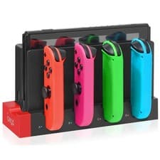 Image of Joy-Con 4 Port Controller Charging Stand Dock Charger for Nintendo Switch Games