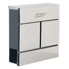 Image of Phoenix Estilo Top Loading Letter Box MB0124KS in Stainless Steel with Key Lock